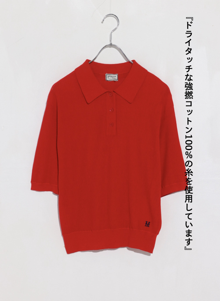 McGREGOR EDIT-B ニットポロシャツ 詳細画像 Red 4