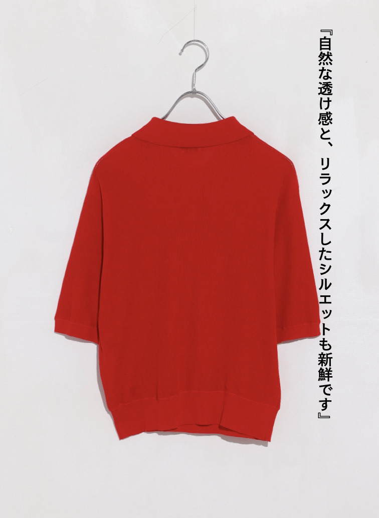 McGREGOR EDIT-B ニットポロシャツ 詳細画像 Red 5