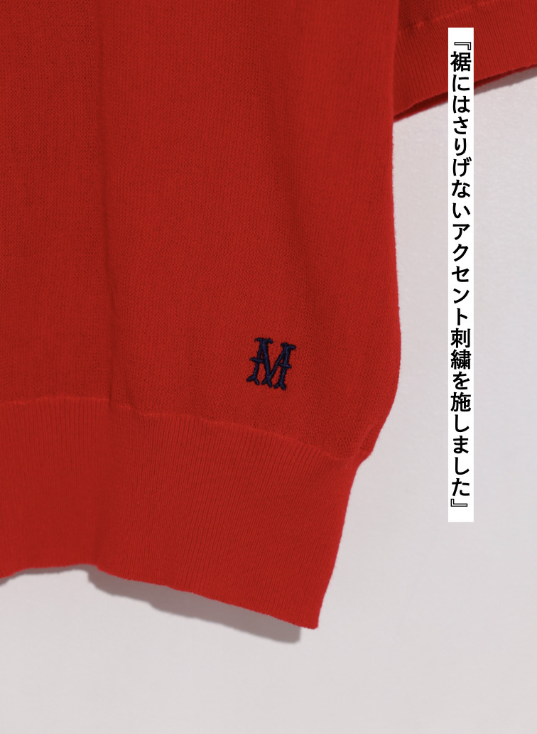 McGREGOR EDIT-B ニットポロシャツ 詳細画像 Red 6