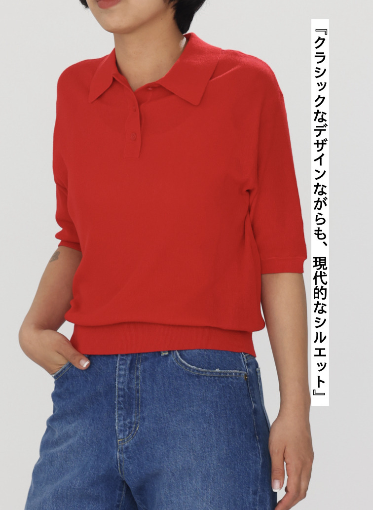 McGREGOR EDIT-B ニットポロシャツ 詳細画像 Red 7