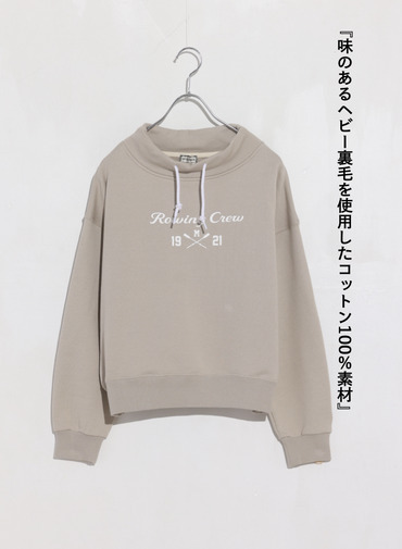 McGREGOR EDIT-B タートルネックスウェット 詳細画像 Beige 4