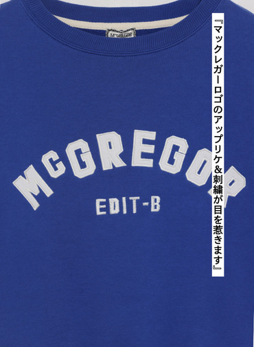 McGREGOR EDIT-B スウェットTシャツ 詳細画像 Blue 5