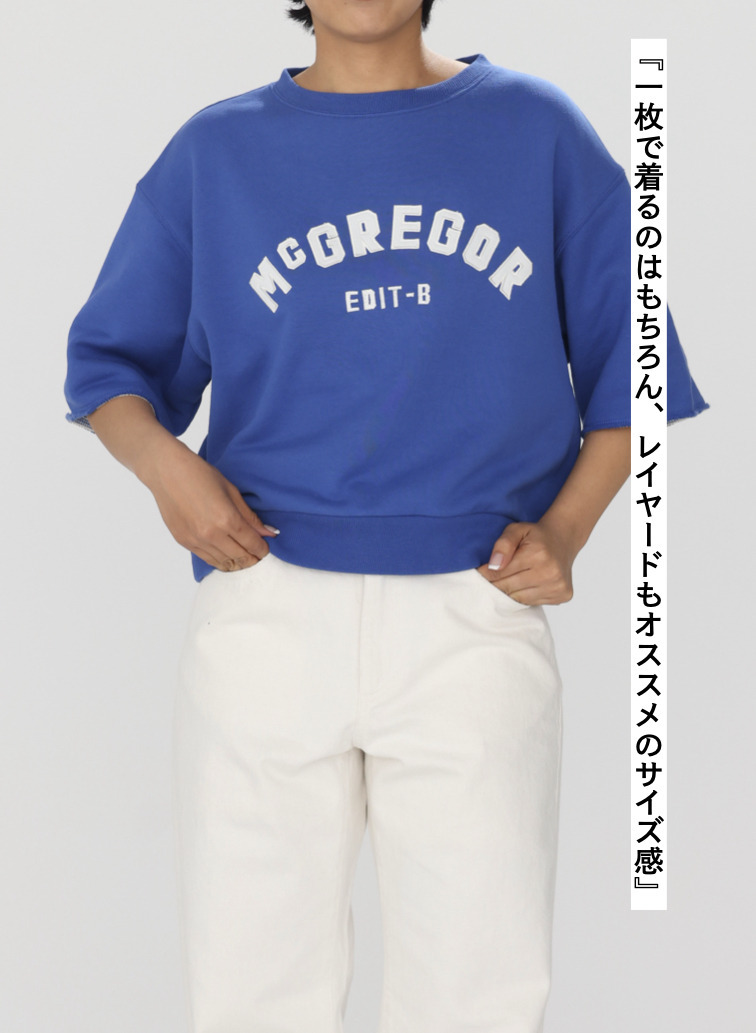 McGREGOR EDIT-B スウェットTシャツ 詳細画像 Blue 8