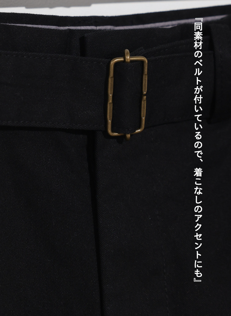 McGREGOR EDIT-B 2タックショーツ 詳細画像 Black 6