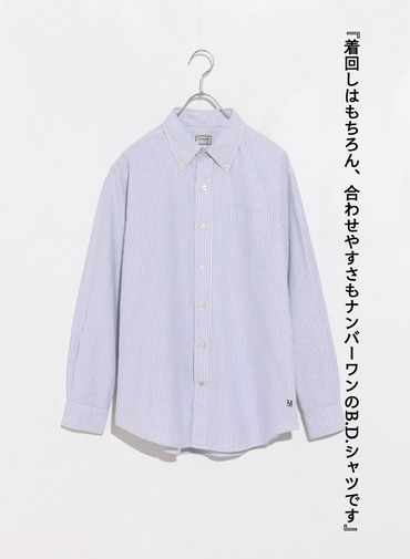 McGREGOR EDIT-B オックスフォードB.D.シャツ 詳細画像 Navy 1