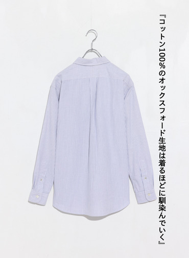 McGREGOR EDIT-B オックスフォードB.D.シャツ 詳細画像 Navy 2