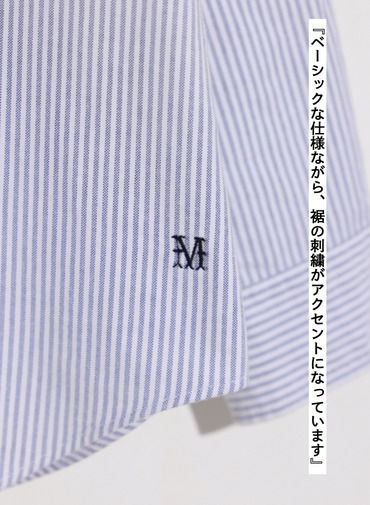 McGREGOR EDIT-B オックスフォードB.D.シャツ 詳細画像 Navy 3