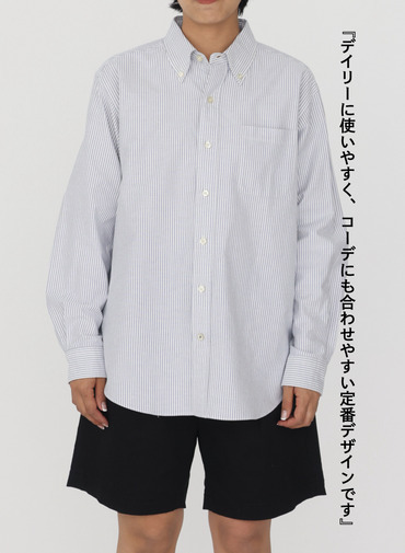 McGREGOR EDIT-B オックスフォードB.D.シャツ 詳細画像 Navy 4