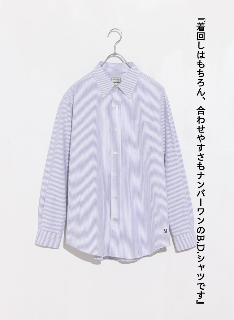 McGREGOR EDIT-B オックスフォードB.D.シャツ 詳細画像 Navy 1