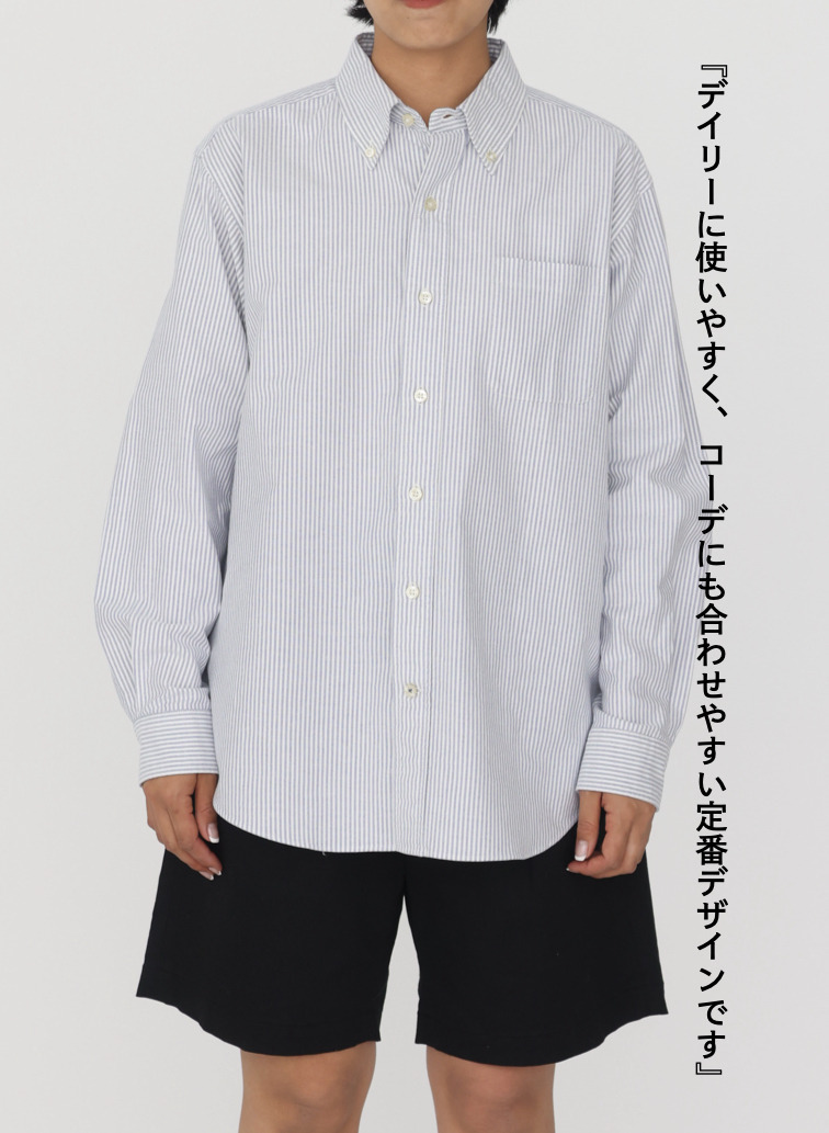 McGREGOR EDIT-B オックスフォードB.D.シャツ 詳細画像 Navy 4