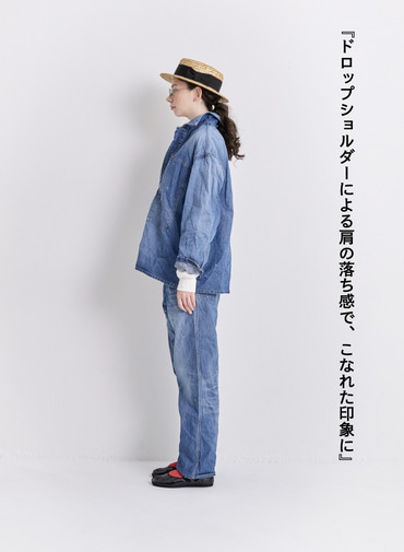 V&eacute;rit&eacute;coeur デニムプルオーバーシャツ 詳細画像 Indigo 6