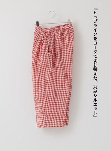 V&eacute;rit&eacute;coeur ギンガムチェック柄ヨークパンツ 詳細画像 Red 6