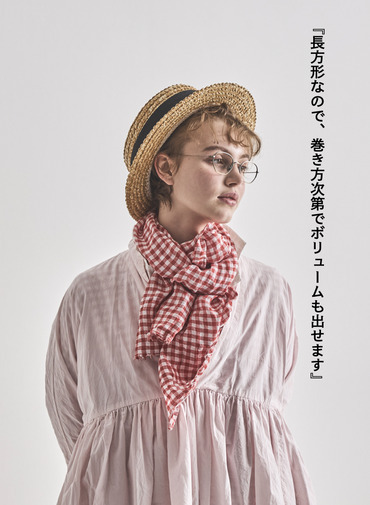 V&eacute;rit&eacute;coeur ギンガムチェックストール 詳細画像 Red 4