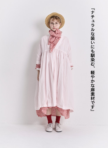 V&eacute;rit&eacute;coeur ギンガムチェックストール 詳細画像 Red 5