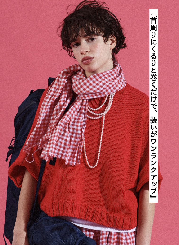 V&eacute;rit&eacute;coeur ギンガムチェックストール 詳細画像 Red 2