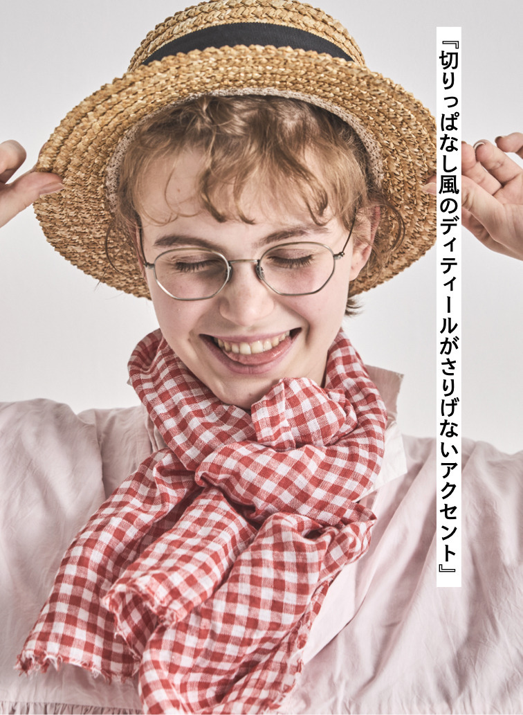 V&eacute;rit&eacute;coeur ギンガムチェックストール 詳細画像 Red 6