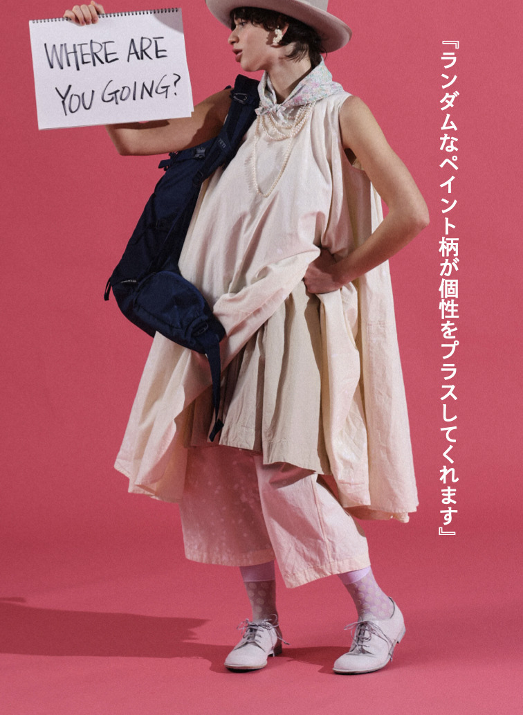 V&eacute;rit&eacute;coeur ペイント柄ヨークパンツ 詳細画像 Ivory 6