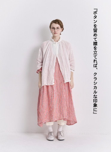 V&eacute;rit&eacute;coeur リネンギャザーブラウス 詳細画像 White 4