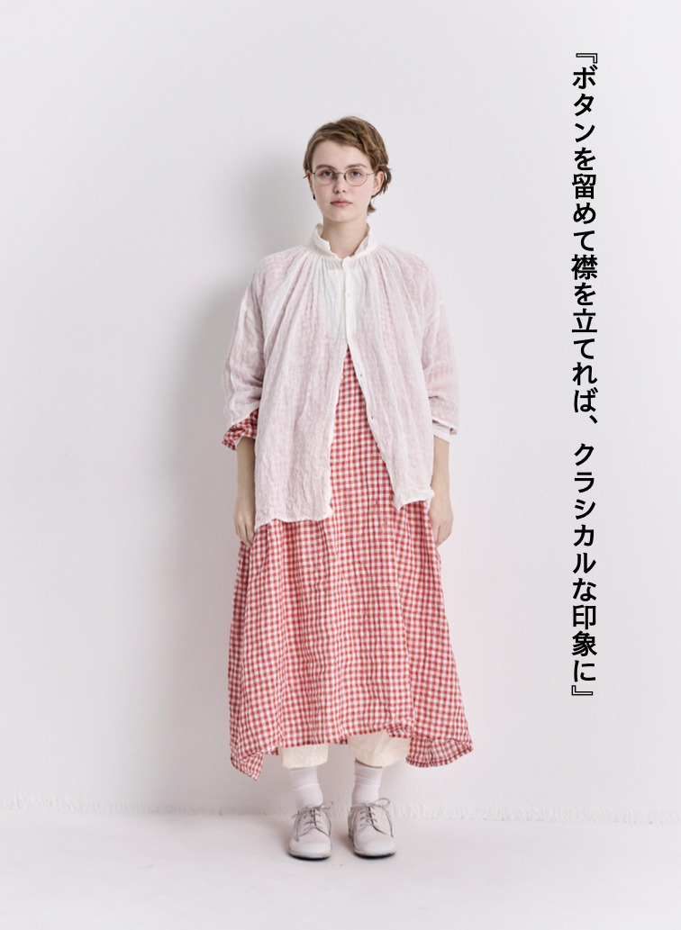 V&eacute;rit&eacute;coeur リネンギャザーブラウス 詳細画像 White 4