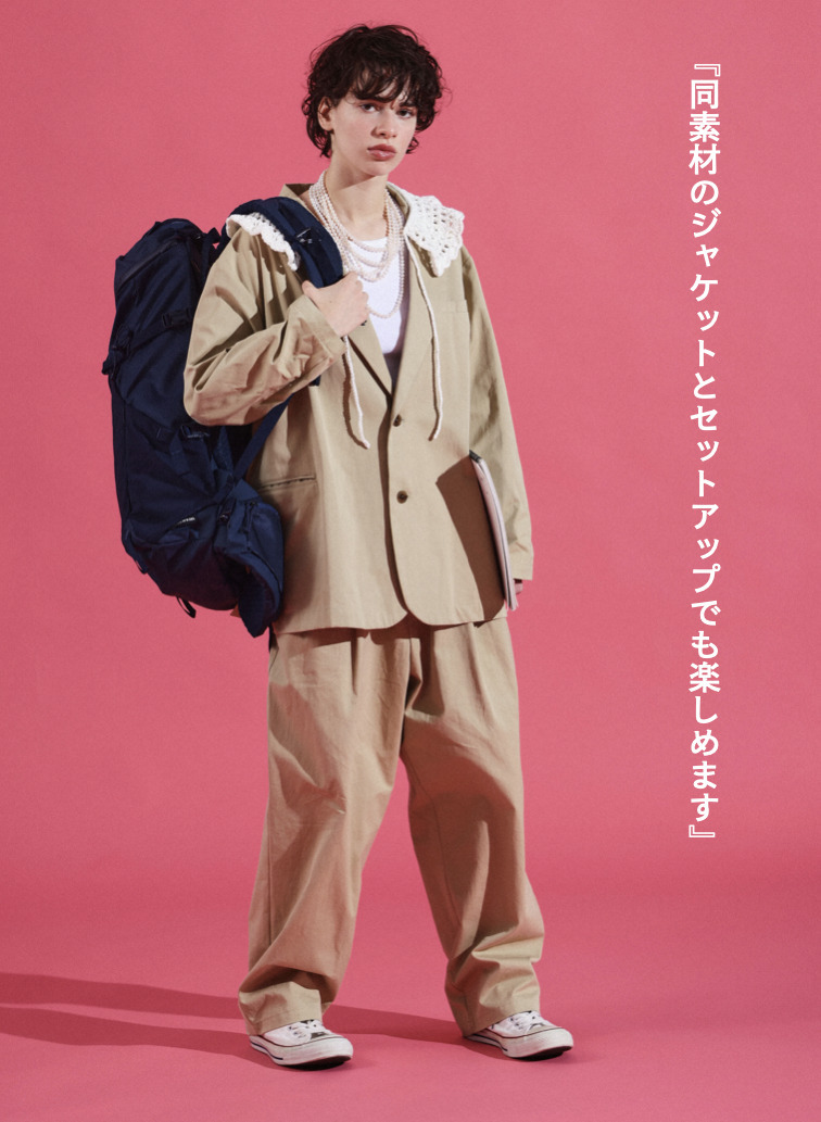 V&eacute;rit&eacute;coeur ツータックパンツ 詳細画像 Beige 2