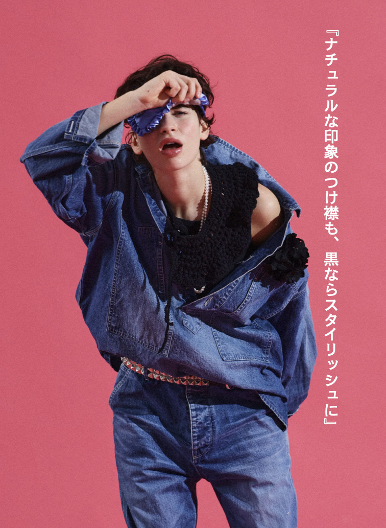 V&eacute;rit&eacute;coeur かぎ針編みつけ襟 詳細画像 Black 2