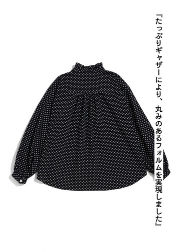 LENO ドットブラウス 詳細画像 Black 6