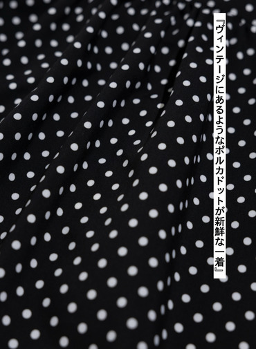 LENO ドットブラウス 詳細画像 Black 8