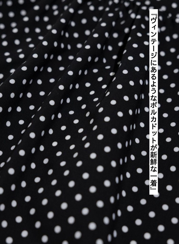 LENO ドットブラウス 詳細画像 Black 8