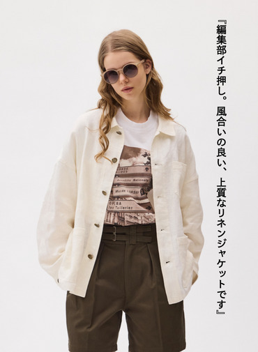 LENO リネンカバーオール 詳細画像 White 1