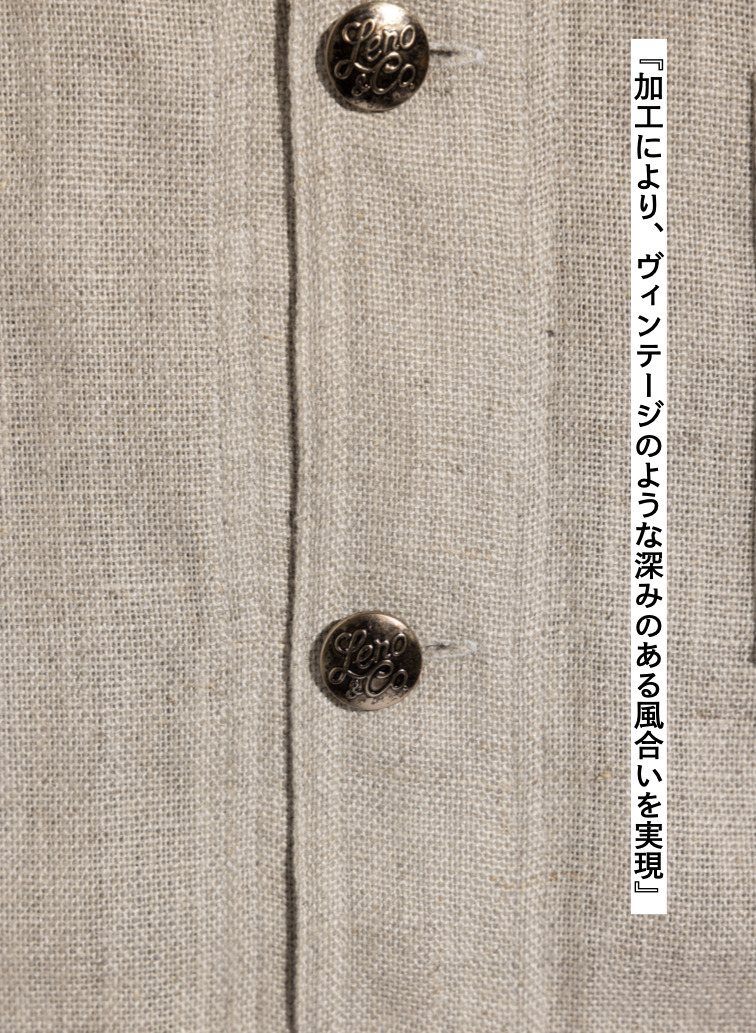 LENO リネンカバーオール 詳細画像 Oatmeal 5