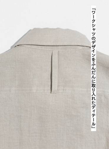 LENO リネンワークシャツ 詳細画像 Beige 3