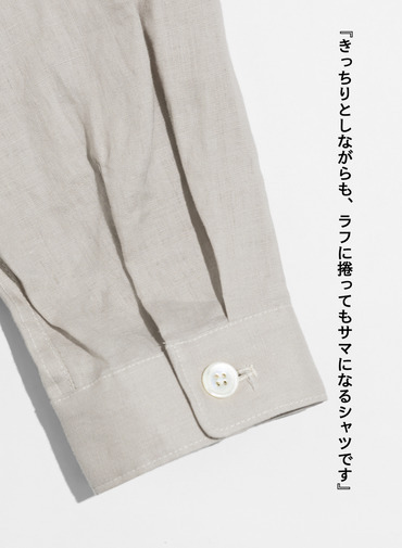 LENO リネンワークシャツ 詳細画像 Beige 4