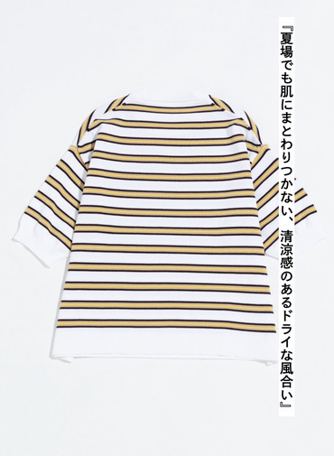 LENO マルチボーダーニット 詳細画像 White 5