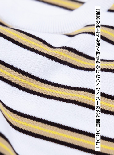 LENO マルチボーダーニット 詳細画像 White 6