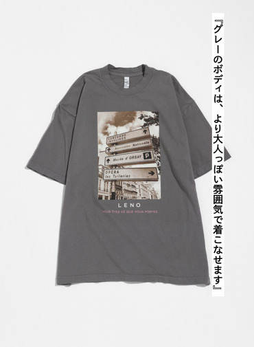 LENO フォトTシャツ 詳細画像 Charcoal Gray 1