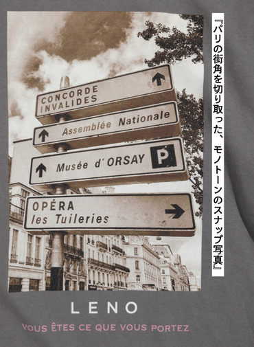 LENO フォトTシャツ 詳細画像 Charcoal Gray 2