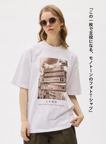 LENO フォトTシャツ 詳細画像 White 1