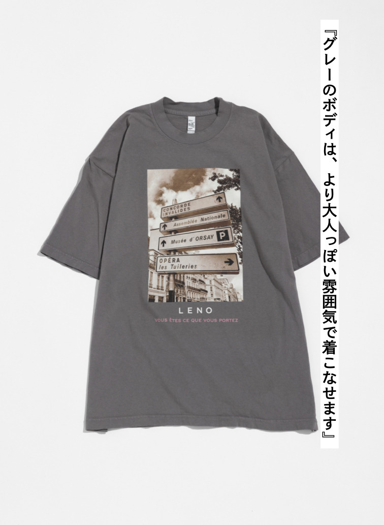 LENO フォトTシャツ 詳細画像 Charcoal Gray 1
