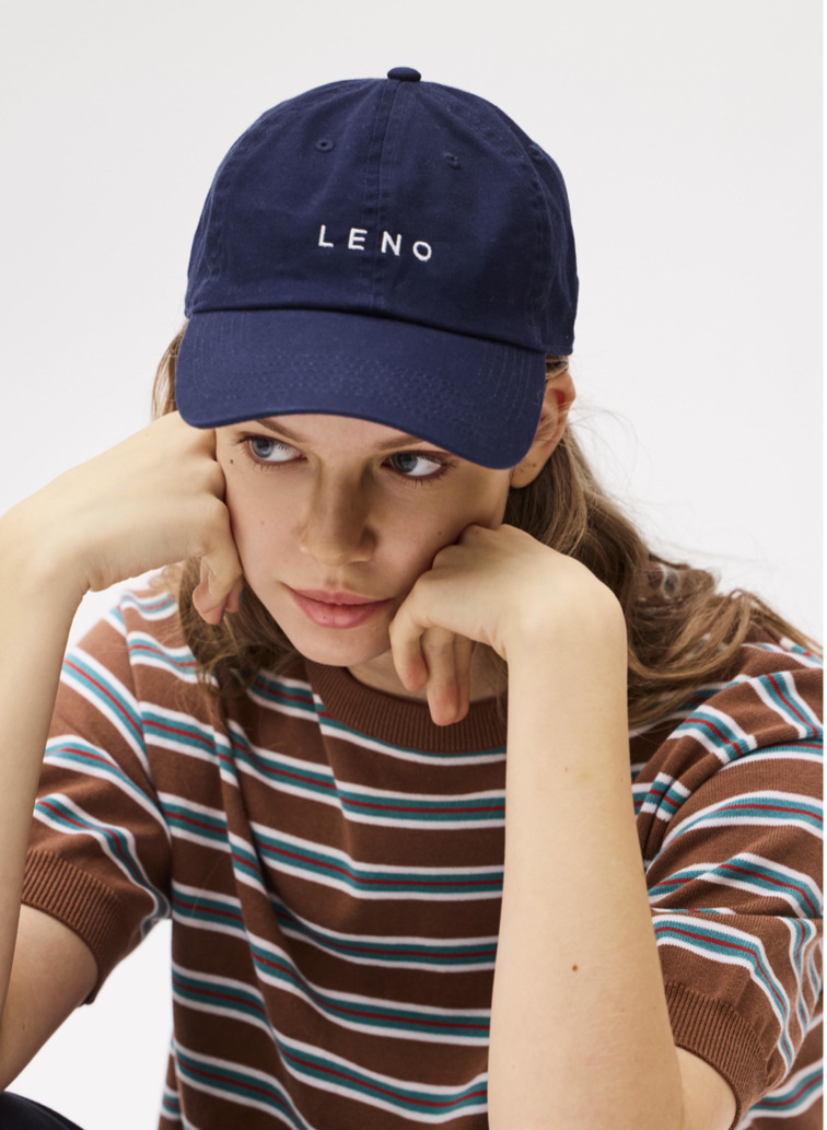LENO ストーンウォッシュロゴキャップ 詳細画像 Navy 1