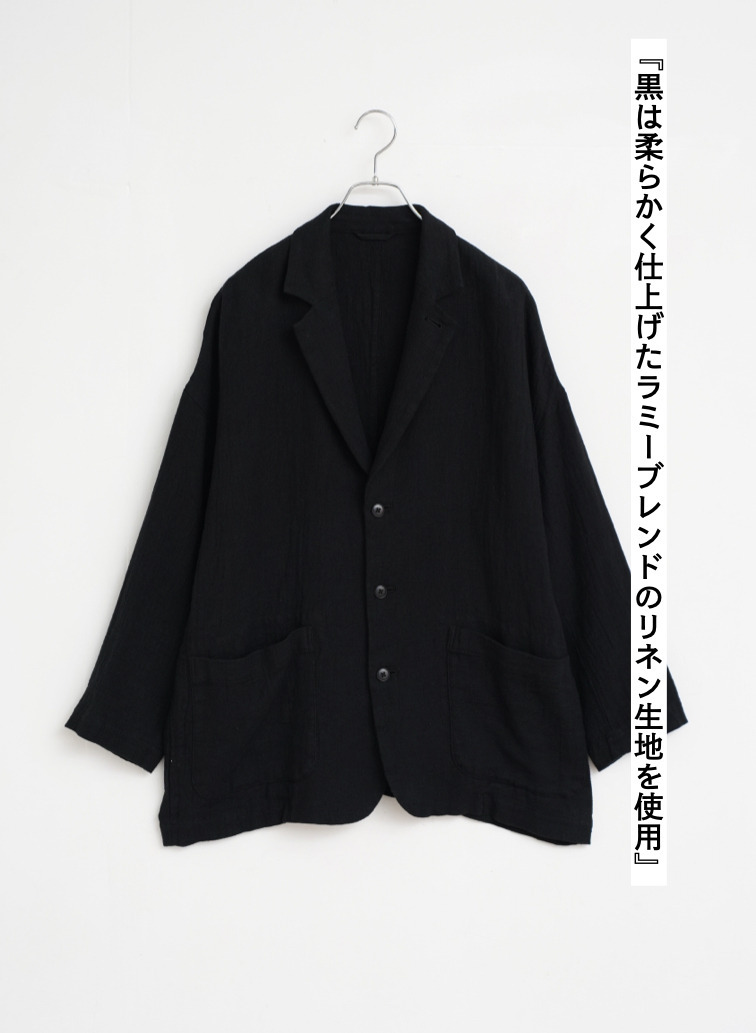 journal standard luxe &times; CLU&Eacute;L リネンジャケット 詳細画像 Black 4