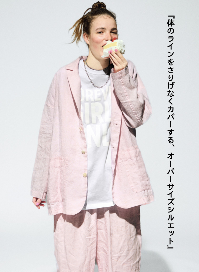 journal standard luxe &times; CLU&Eacute;L リネンジャケット 詳細画像 Pink 2