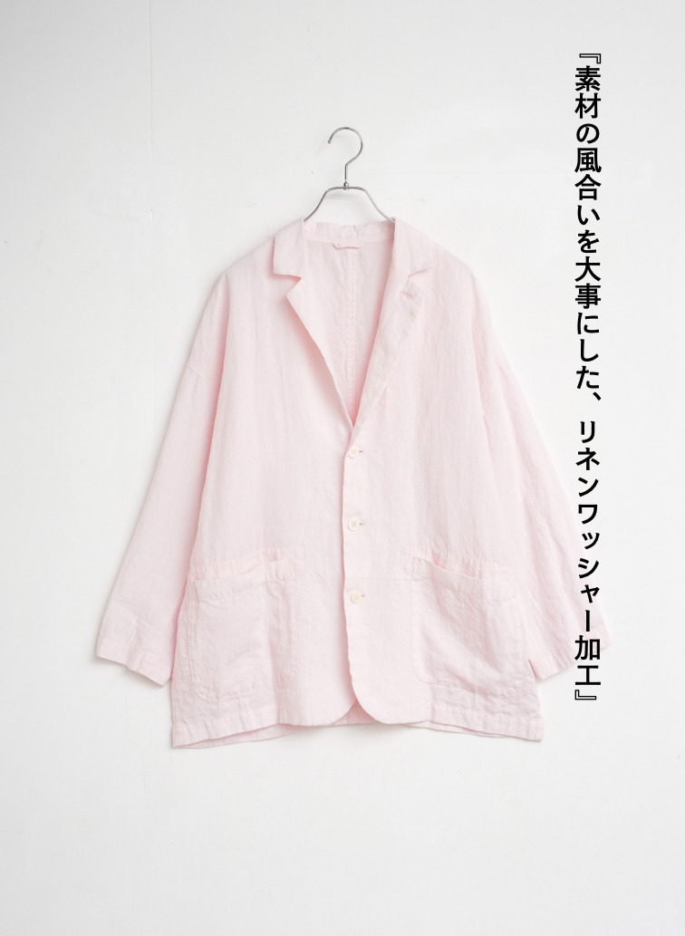 journal standard luxe &times; CLU&Eacute;L リネンジャケット 詳細画像 Pink 4