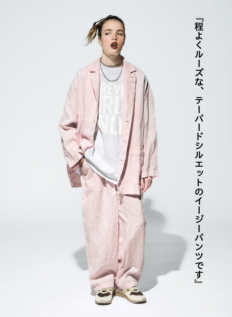 journal standard luxe &times; CLU&Eacute;L リネンイージーパンツ 詳細画像 Pink 3