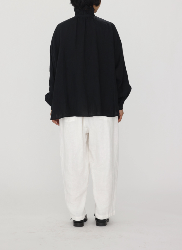 journal standard luxe &times; CLU&Eacute;L リネンフリルブラウス 詳細画像 Black 10