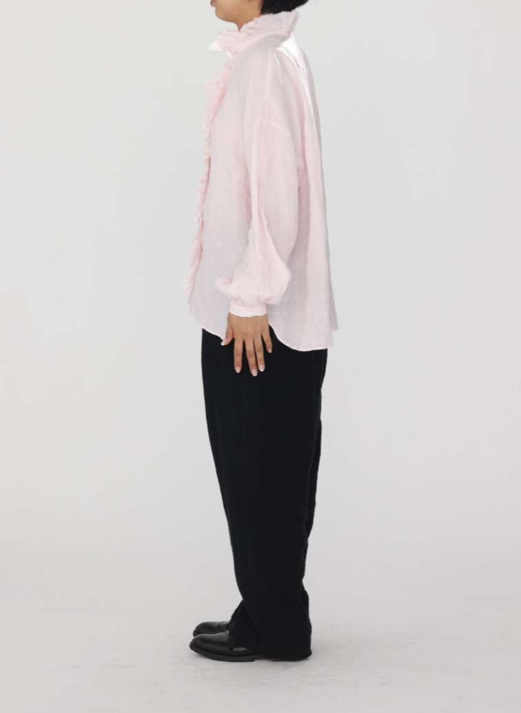 journal standard luxe &times; CLU&Eacute;L リネンフリルブラウス 詳細画像 Pink 9