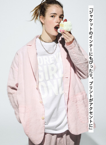 journal standard luxe &times; CLU&Eacute;L プリントビッグTシャツ 詳細画像 White 4