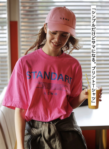 LENO スタンダードTシャツ 詳細画像 Pink 1