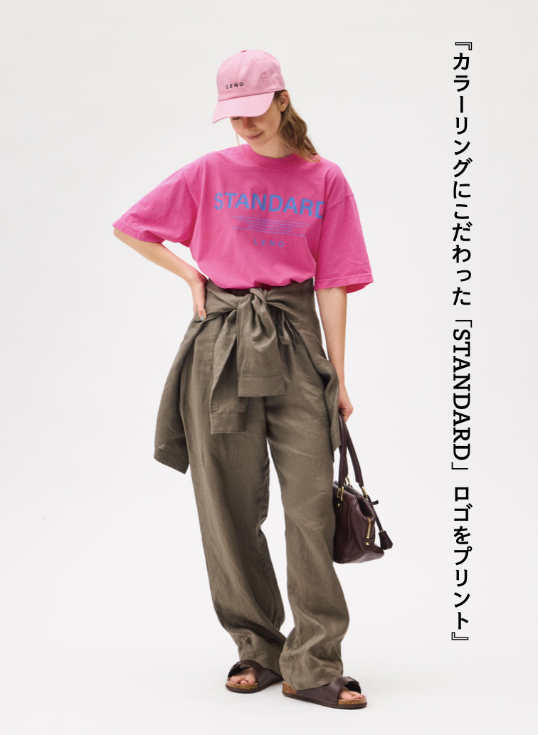 LENO スタンダードTシャツ 詳細画像 Pink 3