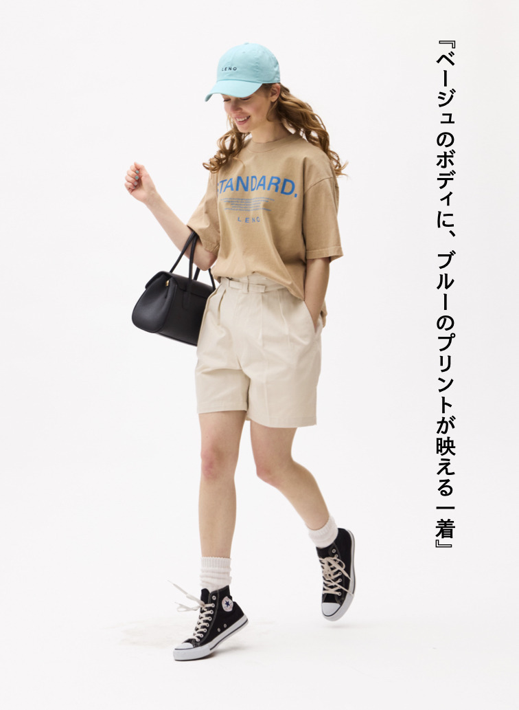 LENO スタンダードTシャツ 詳細画像 Beige 1