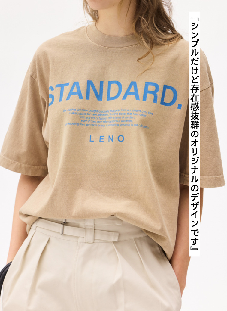 LENO スタンダードTシャツ 詳細画像 Beige 2